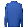 Поло Fruit of the loom 65/35 Long sleeve polo Kids 104 см Синий (63-201-0)