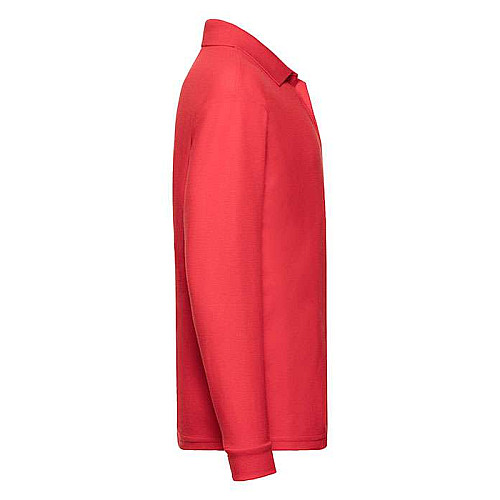 Поло Fruit of the loom 65/35 Long sleeve polo Kids 116 см Красный (63-201-0)