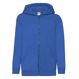 Толстовка Fruit of the loom Classic hooded sweat jacket Kids 140 см Синий (62-045-0)