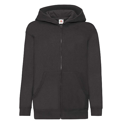 Толстовка Fruit of the loom Classic hooded sweat jacket Kids 152 см Чорний (62-045-0)
