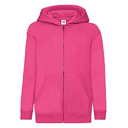 Толстовка Fruit of the loom Classic hooded sweat jacket Kids 152 см Малиновый (62-045-0)