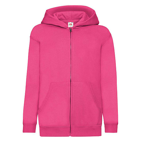 Толстовка Fruit of the loom Classic hooded sweat jacket Kids 152 см Малиновый (62-045-0)