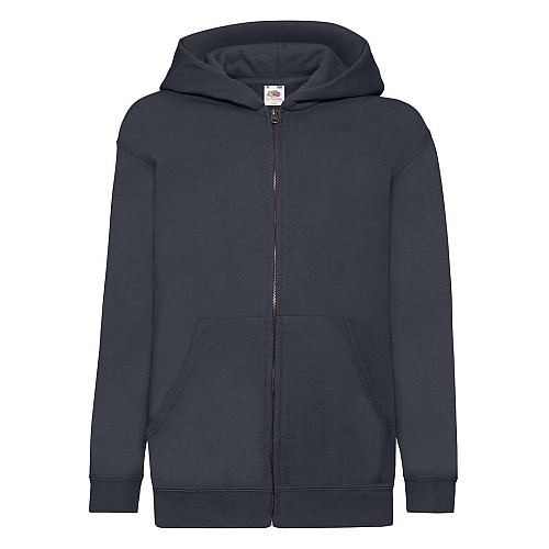 Толстовка Fruit of the loom Classic hooded sweat jacket Kids 152 см Темно-синий (62-045-0)