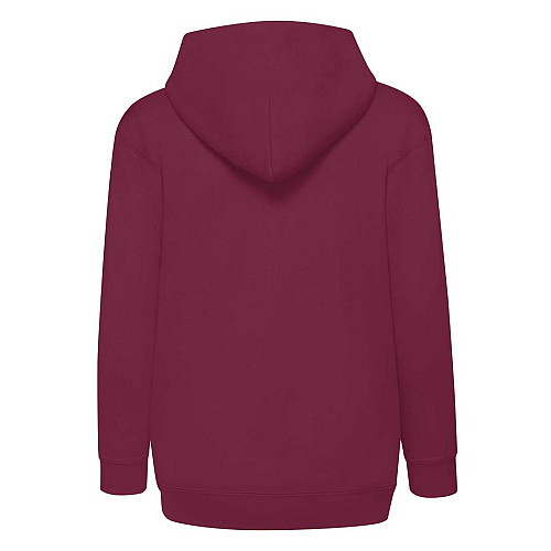 Толстовка Fruit of the loom Classic hooded sweat jacket Kids 152 см Бордовый (62-045-0)