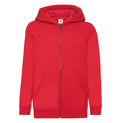 Толстовка Fruit of the loom Classic hooded sweat jacket Kids 116 см Красный (62-045-0)
