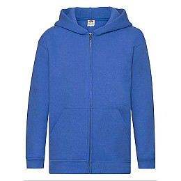 Толстовка Fruit of the loom Premium hooded sweat jacket Kids 116 см Синий (62-035-0)