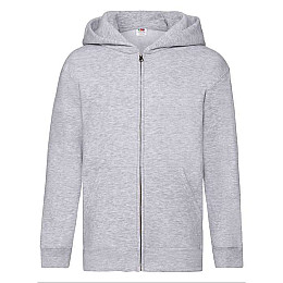 Толстовка Fruit of the loom Premium hooded sweat jacket Kids 116 см Серо-лиловый (62-035-0)
