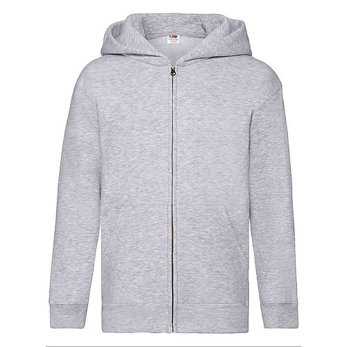 Толстовка Fruit of the loom Premium hooded sweat jacket Kids 128 см Серо-лиловый (62-035-0)