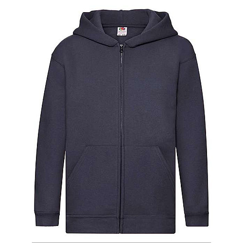 Толстовка Fruit of the loom Premium з капюшоном для дітей 140 см Темно-синя (62-035-0)