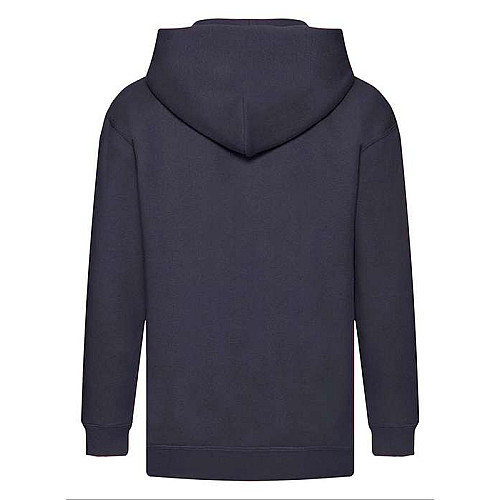 Толстовка Fruit of the loom Premium з капюшоном для дітей 140 см Темно-синя (62-035-0)