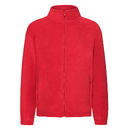Толстовка Fruit of the loom Full zip fleece Kids 104 см Красный (62-511-0)