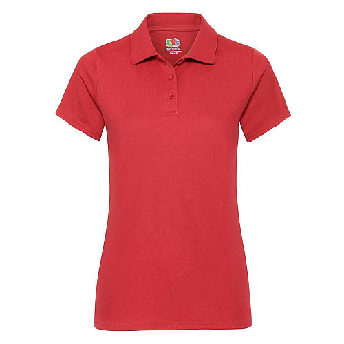 Поло Fruit of the loom Performance polo Lady-Fit XS Красный (63-040-0)