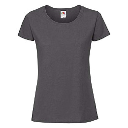 Футболка Fruit of the loom Ringspun Premium T Lady-Fit M Светлый графит (61-424-0)