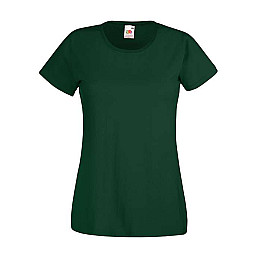 Футболка Fruit of the loom Ringspun Premium T Lady-Fit 2XL Темно-зеленый (61-424-0)