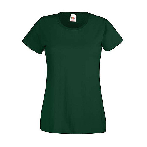 Футболка Fruit of the loom Ringspun Premium T Lady-Fit XL Темно-зелений (61-424-0)