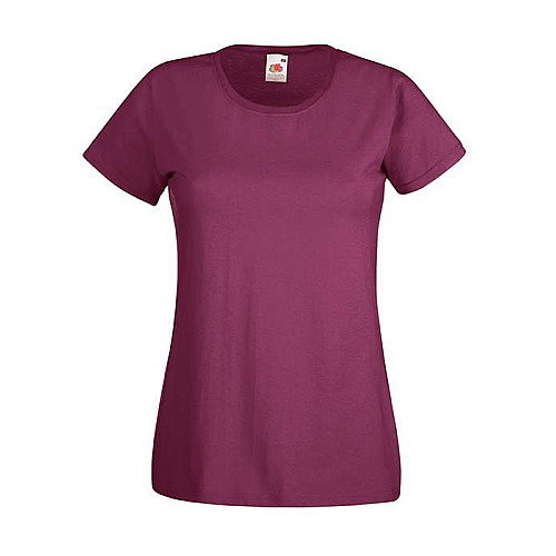 Футболка Fruit of the loom Ringspun Premium T Lady-Fit 2XL Бордовий (61-424-0)