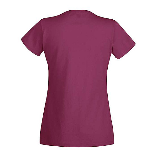 Футболка Fruit of the loom Ringspun Premium T Lady-Fit 2XL Бордовий (61-424-0)