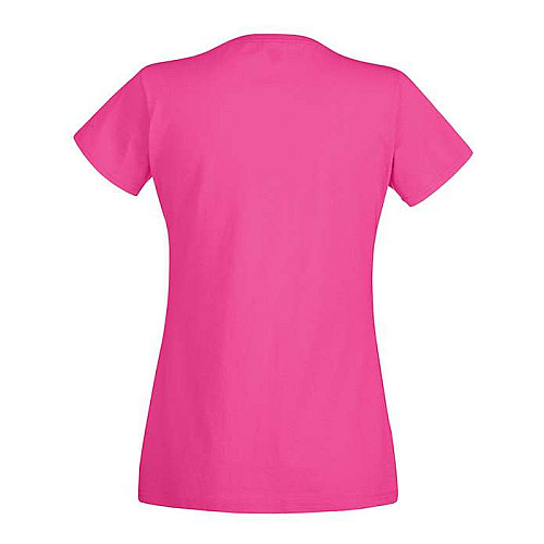 Футболка Fruit of the loom Ringspun Premium T Lady-Fit S Малиновий (61-424-0)