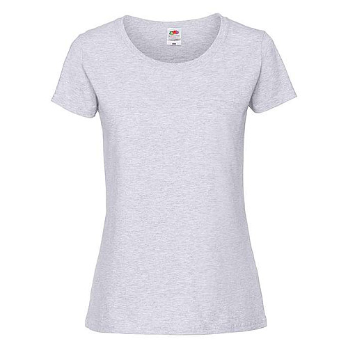 Футболка Fruit of the loom Ringspun Premium T Lady-Fit L Пепельний (61-424-0)