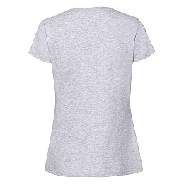 Футболка Fruit of the loom Ringspun Premium T Lady-Fit S Пепельный (61-424-0)