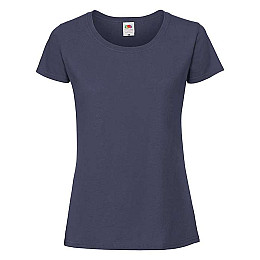 Футболка Fruit of the loom Ringspun Premium T Lady-Fit XS Темно-синий (61-424-0)