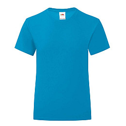 Футболка Fruit of the loom Girls Iconic T 164 см Ультрамарин (61-025-0)