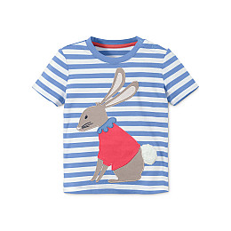 Футболка TCM Tchibo T1690455559 Голубо-белый 110-116 (3012039254)