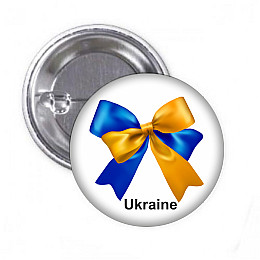 Закатний значок Vivay Ukraine 56 мм.