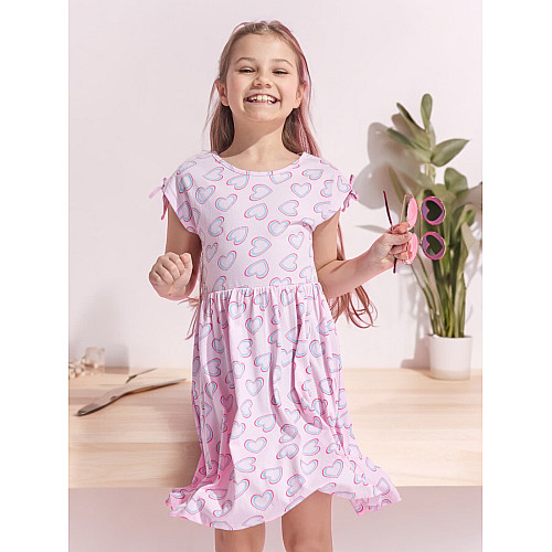 Платье No brand 523803-PK 110 см Розовый (93008235)