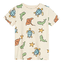 Футболка No brand 52202-BG 134 см Бежевый (93038261)