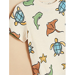 Футболка No brand 52202-BG 134 см Бежевый (93038261)