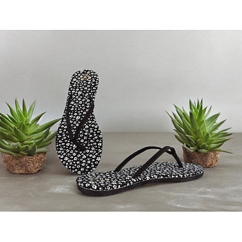 В'єтнамки No brand 492699-BK 39 Чорно-білий (3348293)