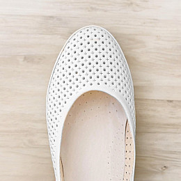 Балетки Prellesta 405-5WHITE 38 Белый (3338334)