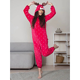 Пижама кигуруми Jamboo Олень рождественский XL Розовый (J401850)