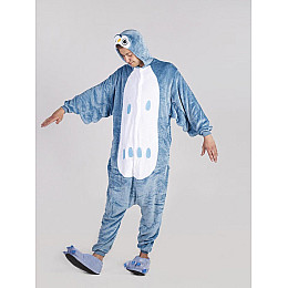 Пижама кигуруми Jamboo Сова M Бело-голубой (J400960)