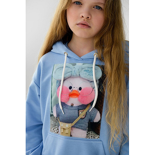 Худи для девочки AGER Голубой 102R1526 158 см (112685_823483)