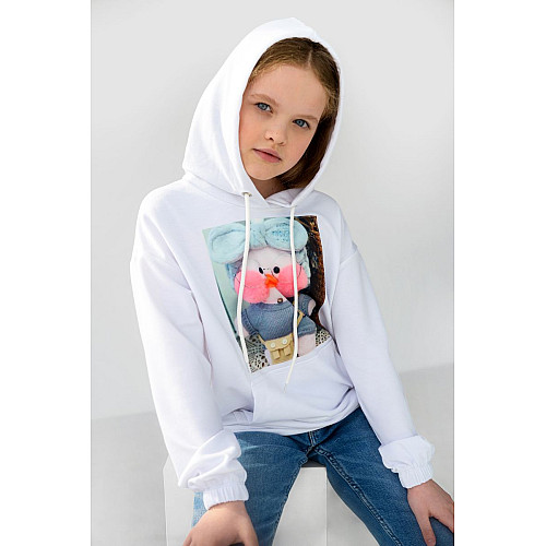 Худи для девочки AGER Белый 102R1526 134 см (112684_823458)