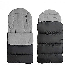 Конверт для коляски и санок Adamex 1000083 85x40 см Черно-серый