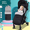 Конверт для коляски и санок BabyGo 1000083 85x40 см Серый