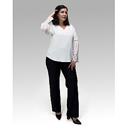 Жіноча блузка Modalinda 8582/2 Білий 56