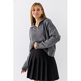 Джемпер женский No Brand 6509 One Size Темно-серый (2000990775764)