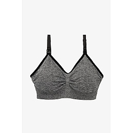 Бюстгальтер для кормления No Brand 85801 4XL Серо-черный (2000990842121)