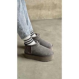 Уггі на платформі GaLosha Alta 40 25 см Grey (4358)
