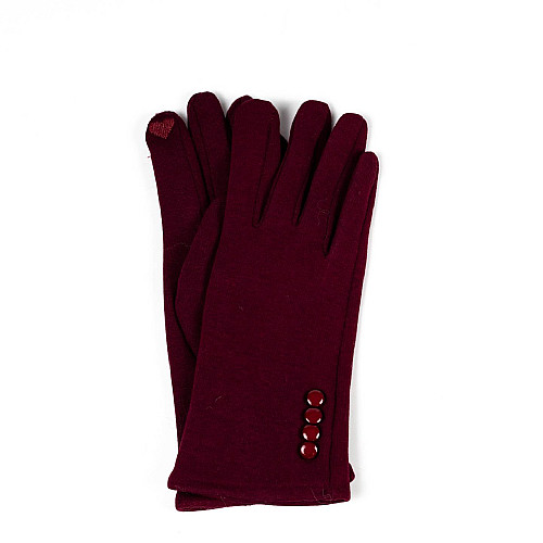 Перчатки Smart Touch женские LuckyLOOK One Size Бордовый 651-982
