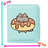 Кошелек 2Life Pusheen cat Кот в пончике 11х10 см Мятный v-12255