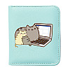 Дитячий гаманець 2Life Pusheen cat 11х10 см М'ятний v-12257