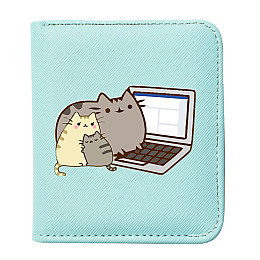 Детский кошелек 2Life Pusheen cat 11х10 см Мятный v-12257