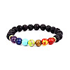 Браслет-диффузор с натуральным камнем Amber 7 Чакр 7 мм Multicolor 20425