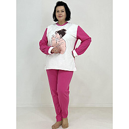 Пижама женская Triko Девушка с кофе 58-60 Разноцветный (51753887-3)