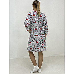 Халат женский на молнии Triko Love 60-62 Разноцветный (80024090-5)